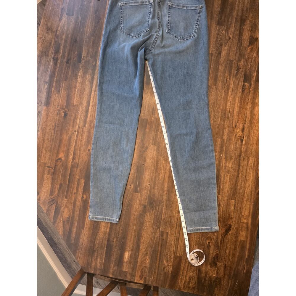 NWT Amazon Essentials Womens 12 Long Jeans Blue High Rise Skinny Stretch Denim - Picture 3 of 5